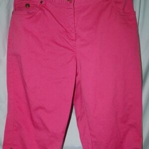 Hearts of Palm Pink Capris Vibrant Everyday Style